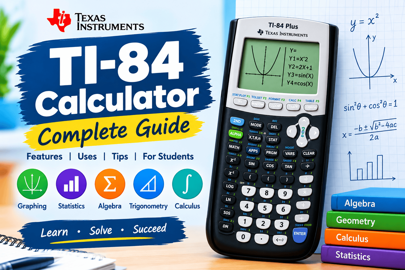Complete Guide to Features, Functions, and Uses Of TI-84 Calculator