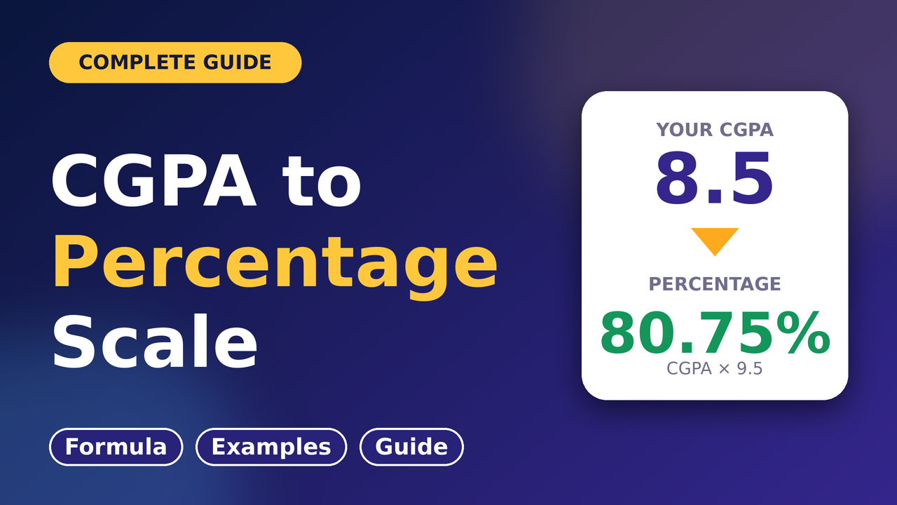 CGPA to Percentage Scale